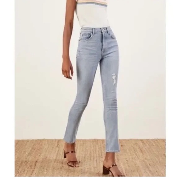 Reformation Denim - Reformation Hepburn Jean In Ibiza Size 28
